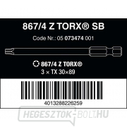 Wera 073474 Csavarhúzóhegyek 1/4" Torx TX 30 867/4 Z SB (3 db) Előnézet 