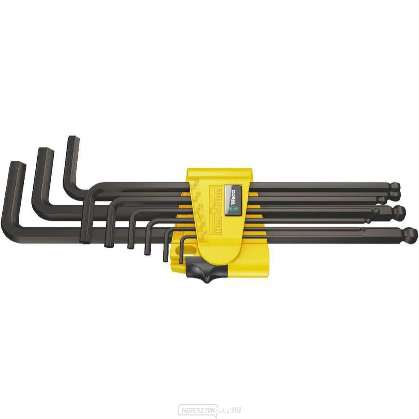 Wera 022171 Inbus 950/9 Hex-Plus Imperial 1 dugókulcskulcsok, inch, BlackLaser (9 darabos készlet)