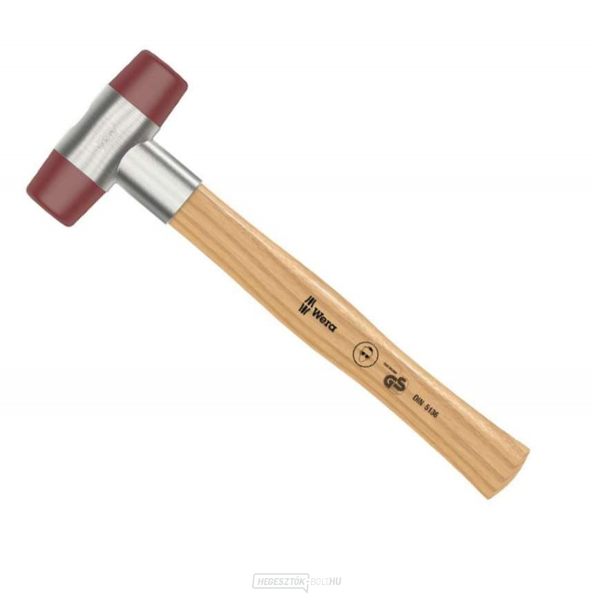 Wera 000510 kalapács Wera 102 - 2. Fej uretánból készült. Kőris nyél 265 mm