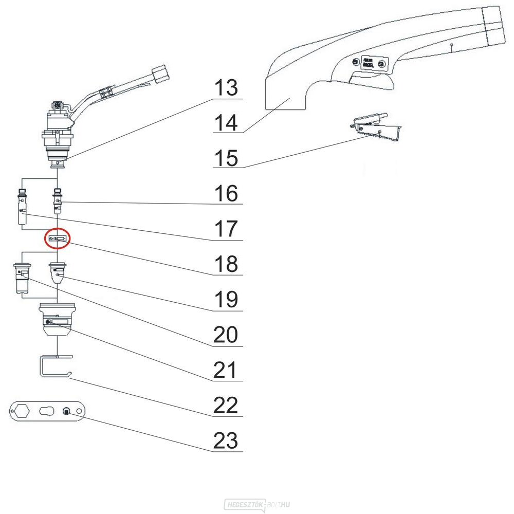 Levegőelosztó ABICUT 25 / 45-hez  Levegőelosztó ABICUT 25 / 45-hez  gallery main image