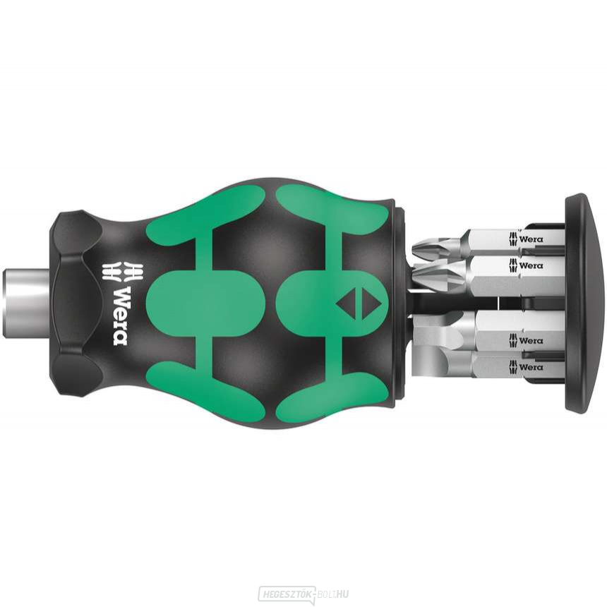 Wera 008878 Kraftform Kompakt Stubby 5 1/4" bit tartó tálcával (6 darabos készlet)