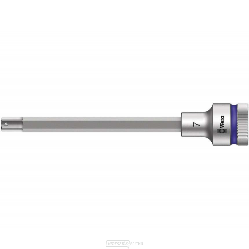 Wera 003843 Zyklop 1/2" 6 él 7 mm-es 8740 C HF dugókulcs 8740 C HF tartási funkcióval