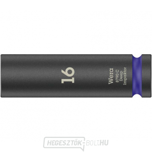 Wera 004833 Dugóhüvely 1/2" 16 mm-es 16 mm-es típus 8790 C Impaktor Deep gallery main image
