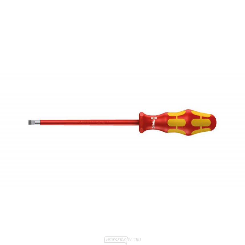 Wera 006125 Villanyszerelő csavarhúzó Kraftform Plus 1,2x6,5x150 mm típus 160 i VDE szigeteléssel Wera 006125 Villanyszerelő csavarhúzó Kraftform Plus 1,2x6,5x150 mm típus 160 i VDE szigeteléssel gallery main image