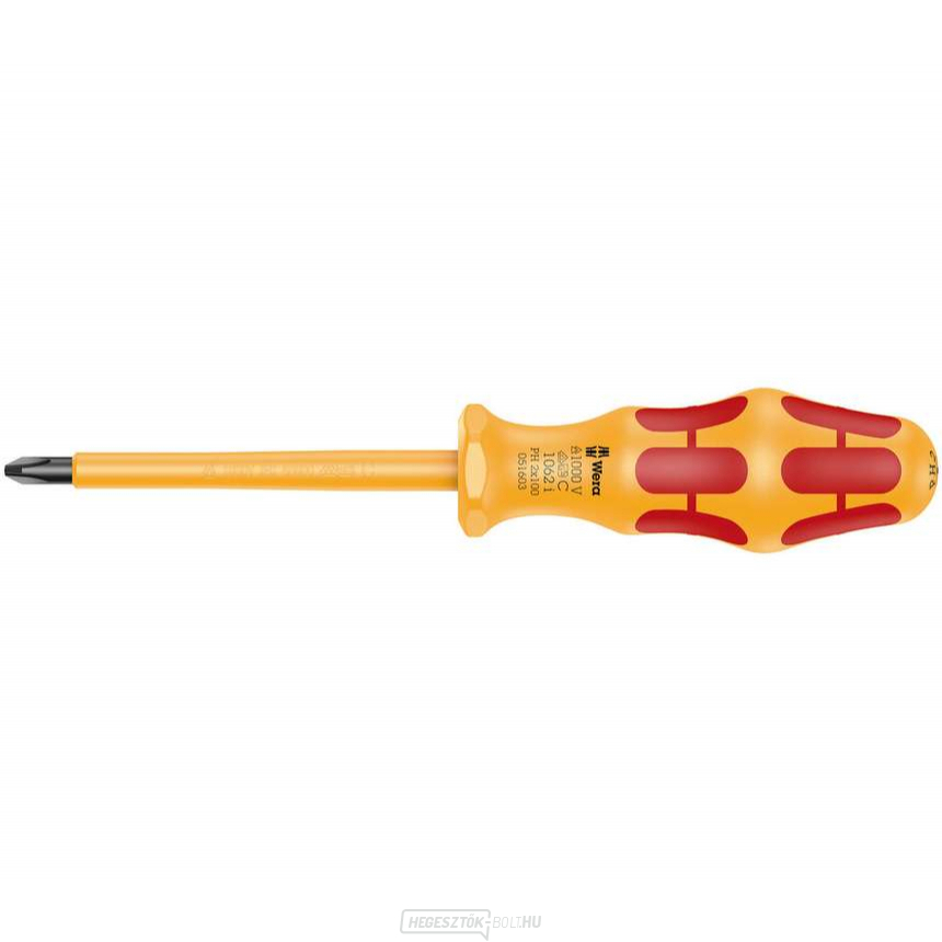 Wera 051603 Phillips csavarhúzó PH 2 x 100 mm VDE 1062 i szigeteléssel Wera 051603 Phillips csavarhúzó PH 2 x 100 mm VDE 1062 i szigeteléssel gallery main image