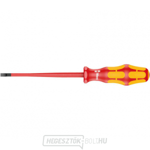 Wera 006442 Villanyszerelő csavarhúzó Kraftform Plus 1,0x5,5x125 mm 160 iS típus VDE szigeteléssel, csökkentett pengedarab átmérővel gallery main image