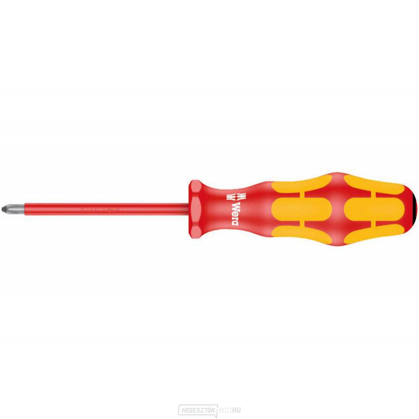 Wera 006162 Villanyszerelő csavarhúzó Kraftform Plus PZ 1x80 mm típus 165 i VDE