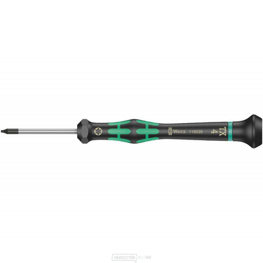 Wera 118039 TORX TX 4x60 mm-es csavarhúzó elektronikához Kraftform Micro típus 2067 Wera 118039 TORX TX 4x60 mm-es csavarhúzó elektronikához Kraftform Micro típus 2067 gallery main image