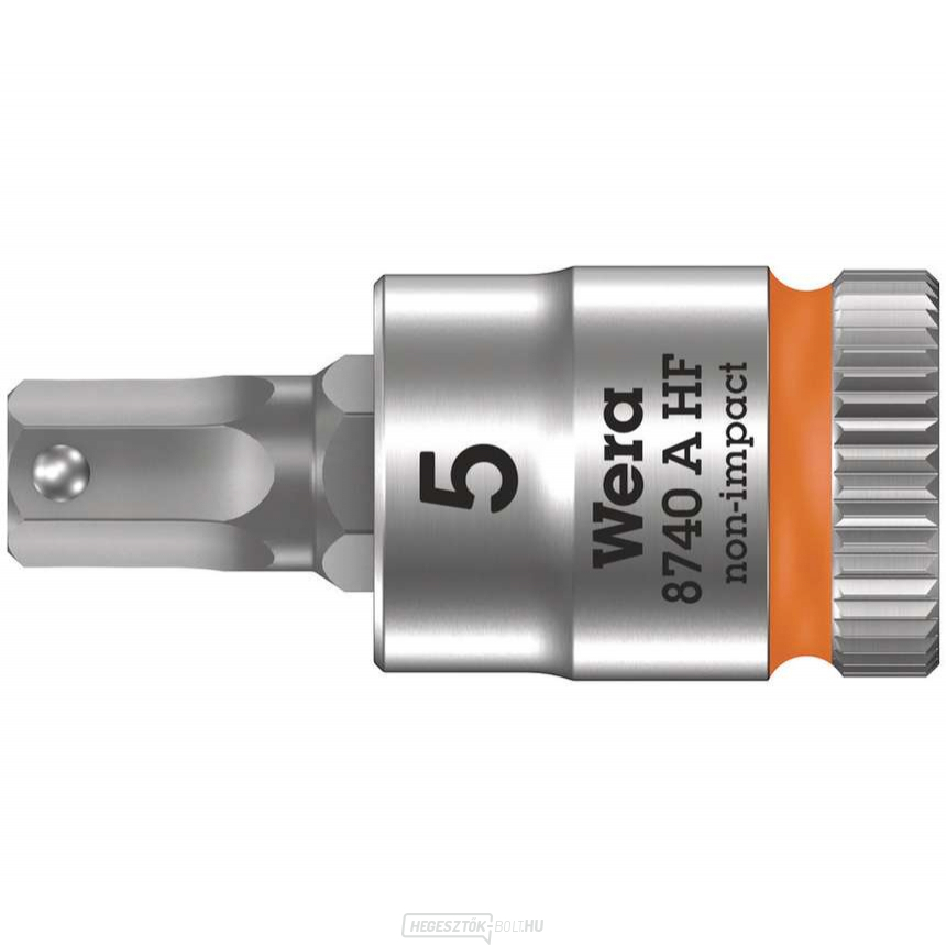 Wera 003335 Zyklop 1/4" 6 oldalú, 5 mm-es, 8740 A HF típusú, 8740 A HF típusú, 6 oldalú bit tartás funkcióval