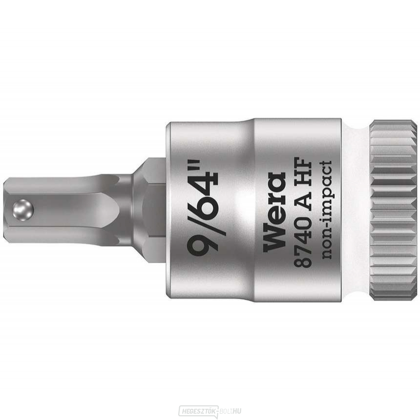 Wera 003384 Zyklop 1/4" 6 oldalú 9/64" típusú 8740 A HF bitbetét 8740 A HF tartási funkcióval - inch