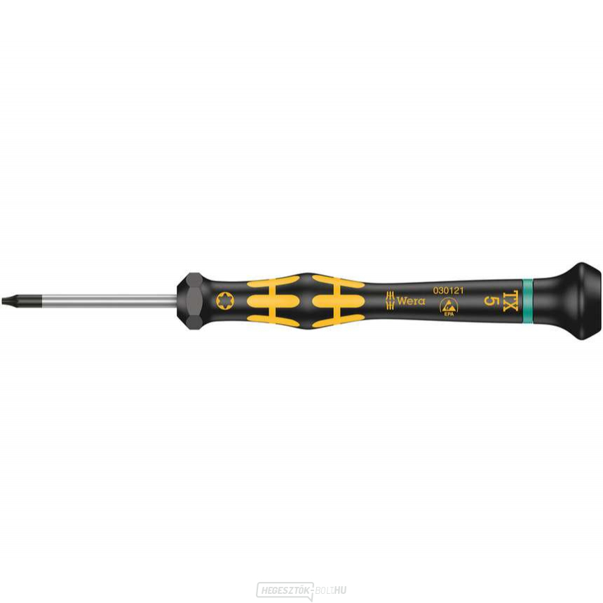 Wera 030121 ESD Kraftform Micro TX 5 x 40 típusú csavarhúzó 1567 TORX® ESD Kraftform Micro TX 5 x 40