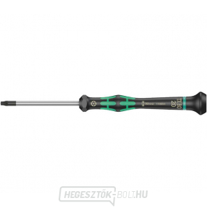 Wera 118054 TORX csavarhúzó TX 20 BOx60 mm, elektronikában való használatra Kraftform Micro 2067 típus, biztosítótűvel gallery main image