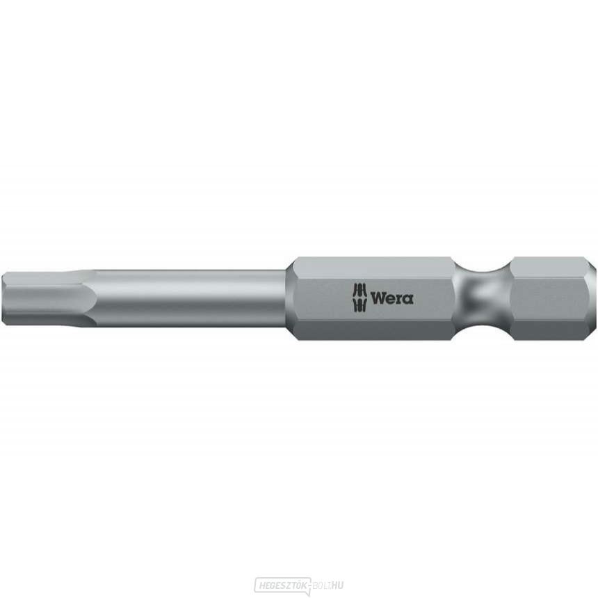 Wera 059633 Inbus bit 6,0 mm - 840/4 Z Hex-Plus. Csavarhúzó bit 1/4" Hex, 89 mm, belső hatlapú csavarokhoz.
