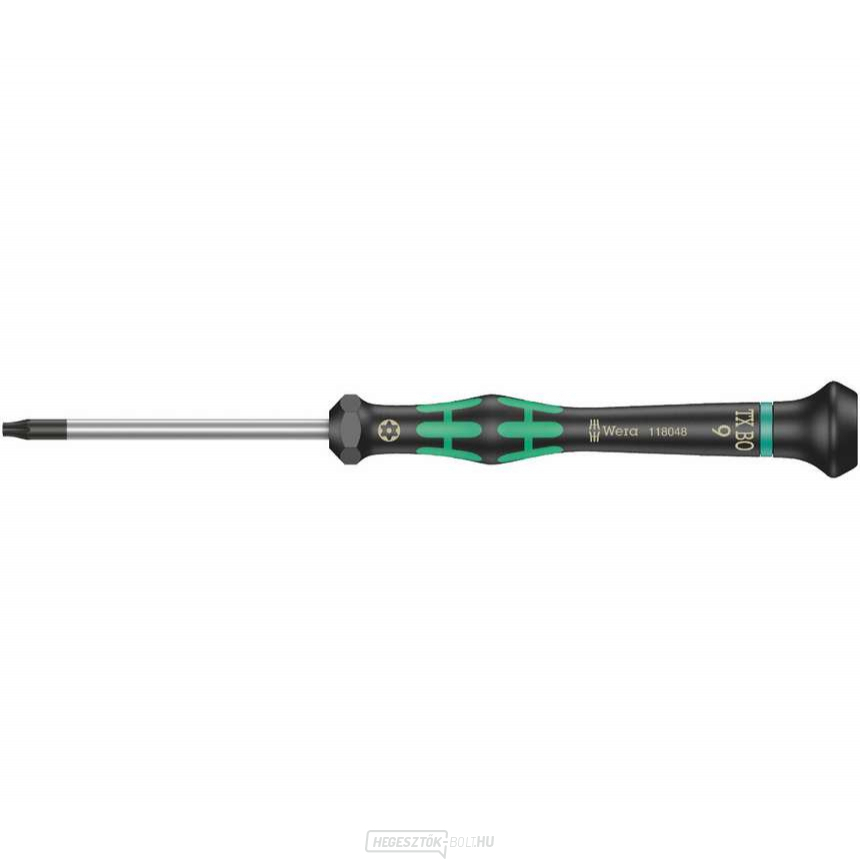 Wera 118048 TORX csavarhúzó TX 9 BOx60 mm, elektronikában való használatra Kraftform Micro 2067 típus, biztosítótűvel Wera 118048 TORX csavarhúzó TX 9 BOx60 mm, elektronikában való használatra Kraftform Micro 2067 típus, biztosítótűvel gallery main image