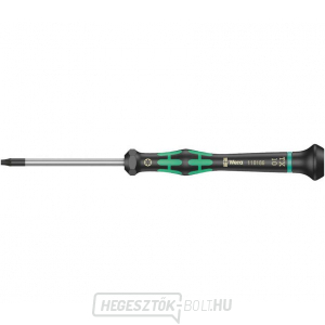 Wera 118186 TORX csavarhúzó TX 10 HFx60 mm, elektronikában való használatra Kraftform Micro 2067 típus, biztosítótűvel Wera 118186 TORX csavarhúzó TX 10 HFx60 mm, elektronikában való használatra Kraftform Micro 2067 típus, biztosítótűvel gallery main image