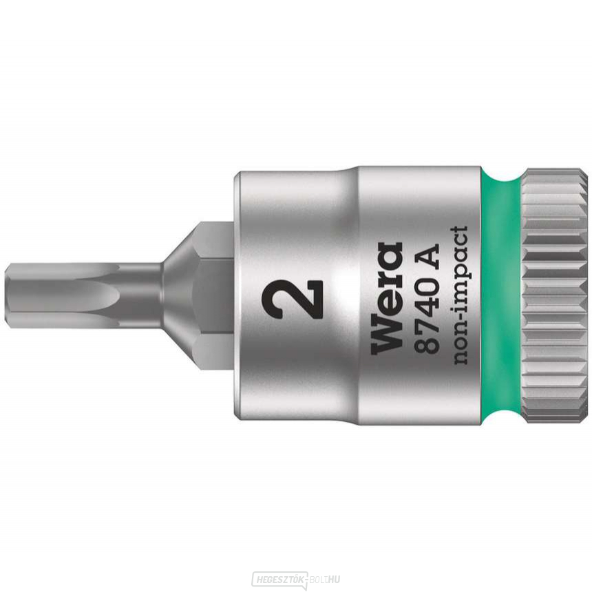 Wera 003330 Zyklop 1/4" 6 sarkos 2 mm-es dugókulcs 8740 A típusú 8740 A Wera 003330 Zyklop 1/4" 6 sarkos 2 mm-es dugókulcs 8740 A típusú 8740 A gallery main image