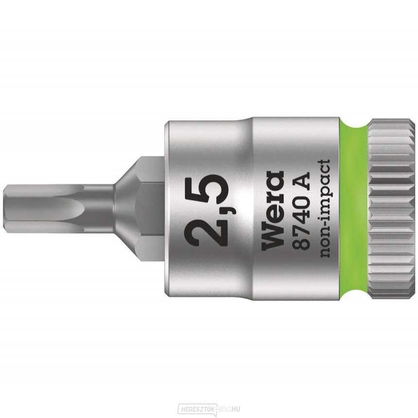 Wera 003331 Zyklop 1/4" 6 sarkos 2,5 mm-es dugókulcs 8740 A típusú 8740 A Wera 003331 Zyklop 1/4" 6 sarkos 2,5 mm-es dugókulcs 8740 A típusú 8740 A gallery main image
