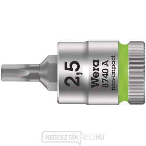 Wera 003331 Zyklop 1/4" 6 sarkos 2,5 mm-es dugókulcs 8740 A típusú 8740 A gallery main image
