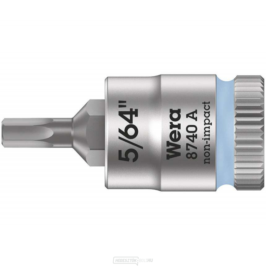 Wera 003380 Zyklop 1/4" 6-sarkos 5/64" típusú 8740 A hüvelykes betét 8740 A - inch Wera 003380 Zyklop 1/4" 6-sarkos 5/64" típusú 8740 A hüvelykes betét 8740 A - inch gallery main image