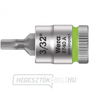 Wera 003381 Zyklop 1/4" 6 sarkos 3/32" típusú 8740 A típusú dugókulcs 8740 A - inch gallery main image