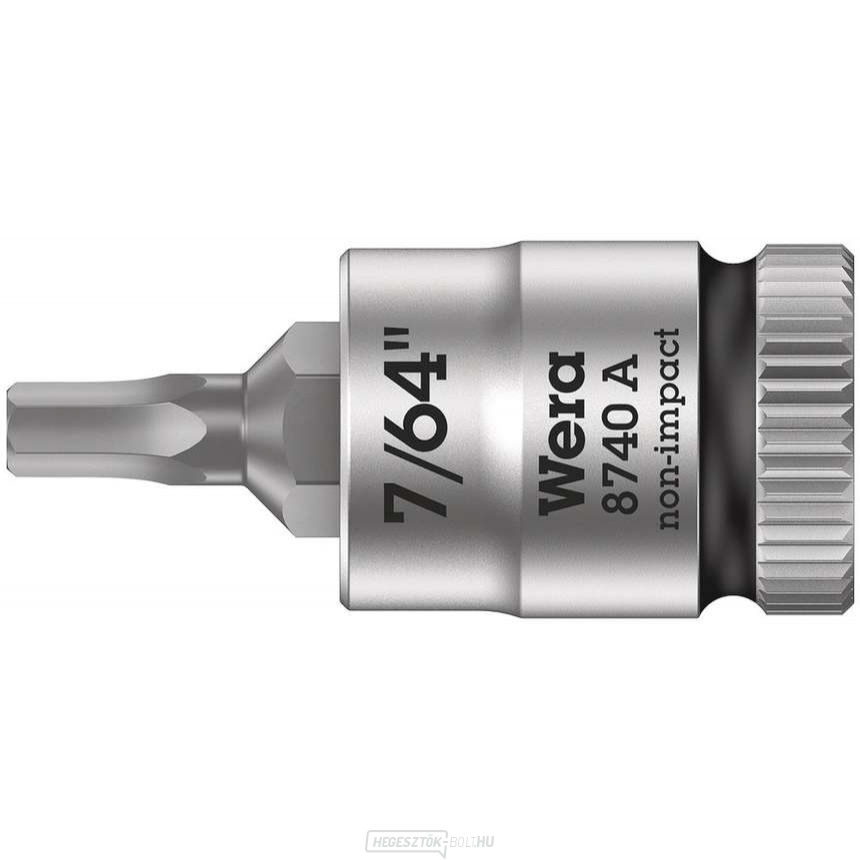 Wera 003382 Zyklop 1/4" 6 sarkos 7/64" típusú 8740 A típusú dugókulcs 8740 A - inch Wera 003382 Zyklop 1/4" 6 sarkos 7/64" típusú 8740 A típusú dugókulcs 8740 A - inch gallery main image