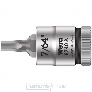 Wera 003382 Zyklop 1/4" 6 sarkos 7/64" típusú 8740 A típusú dugókulcs 8740 A - inch Wera 003382 Zyklop 1/4" 6 sarkos 7/64" típusú 8740 A típusú dugókulcs 8740 A - inch gallery main image