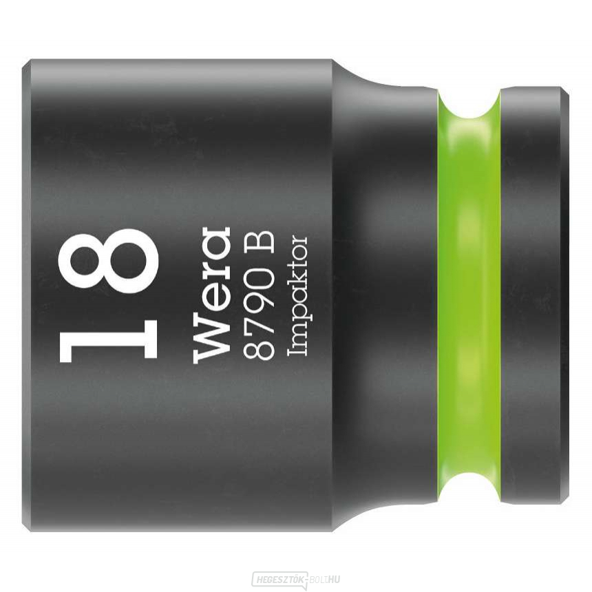 Wera 005509 Dugóhüvely 3/8" hatlapú dugókulcs 18,0 mm Impaktor 8790 B