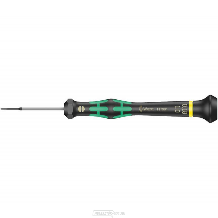 Wera 117991 Lapos csavarhúzó 0,18x1x40 mm, elektronikában való használatra Kraftform Micro 2035 típus