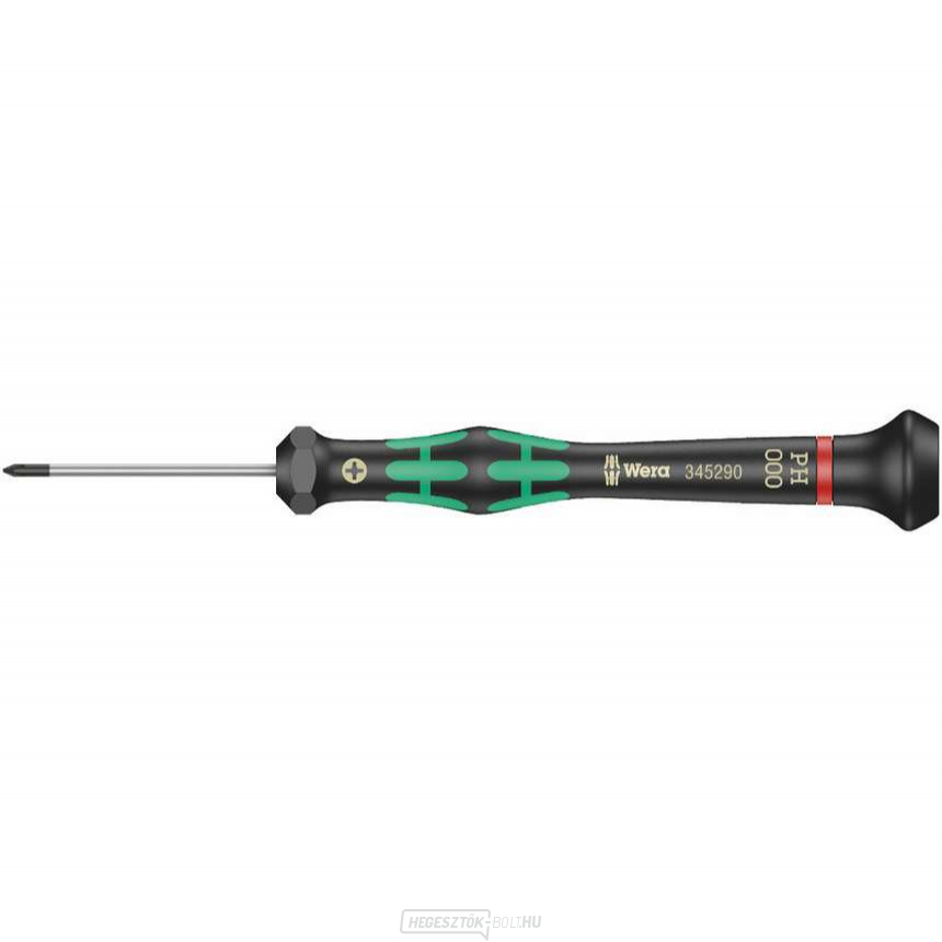 Wera 345290 Phillips csavarhúzó PH 000x40 mm, elektronikában való használatra Kraftform Micro típus 2050