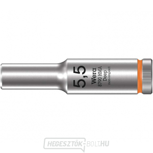 Wera 004502 Zyklop dugókulcs 1/4" 6 él 5,5 mm típus 8790 HMA - mély Wera 004502 Zyklop dugókulcs 1/4" 6 él 5,5 mm típus 8790 HMA - mély gallery main image