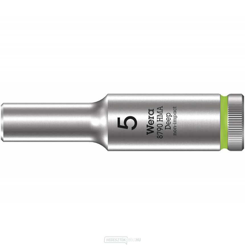 Wera 004501 Zyklop dugókulcs 1/4" 6 él 5 mm-es típus 8790 HMA - mély Wera 004501 Zyklop dugókulcs 1/4" 6 él 5 mm-es típus 8790 HMA - mély gallery main image