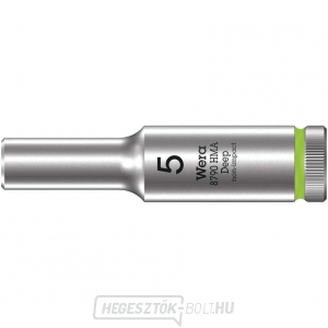 Wera 004501 Zyklop dugókulcs 1/4" 6 él 5 mm-es típus 8790 HMA - mély Wera 004501 Zyklop dugókulcs 1/4" 6 él 5 mm-es típus 8790 HMA - mély gallery main image