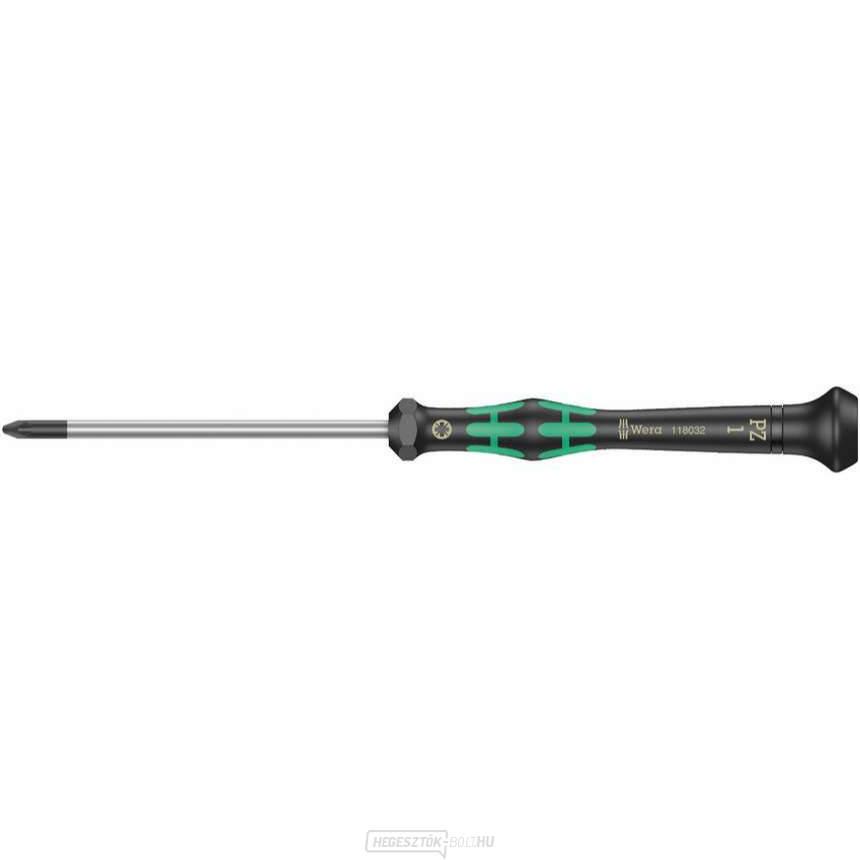 Wera 118032 Phillips csavarhúzó PZ 1x80 mm, elektronikában való használatra Kraftform Micro típus 2055