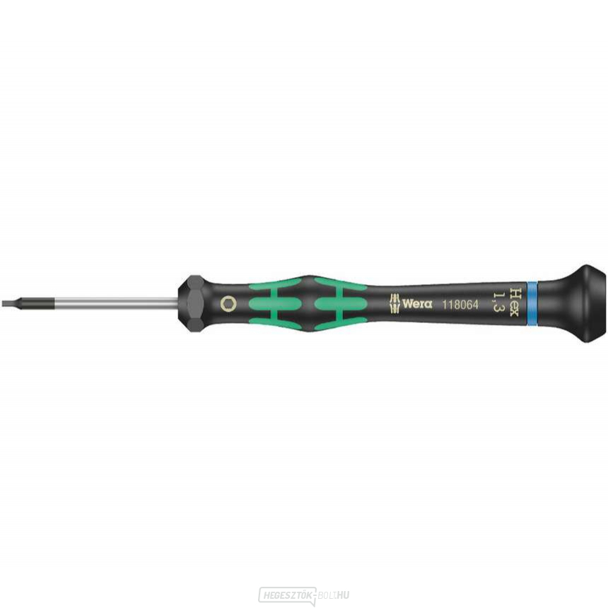 Wera 118064 1,3x40 mm-es hatszögletű csavarhúzó elektronikához Kraftform Micro típus 2054