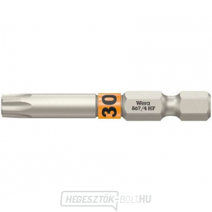 Wera 060510 Csavarhúzóhegy 1/4" TX 30 867/4 Torx® HF 1/4" TX 30 867/4 Torx® HF tartási funkcióval gallery main image