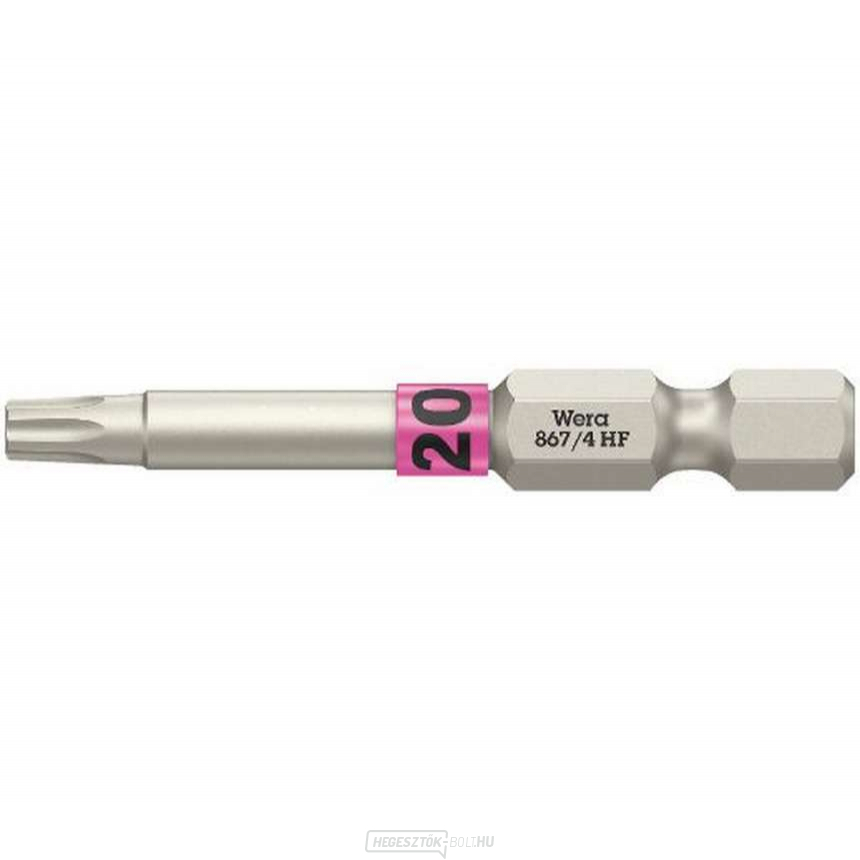 Wera 060508 Csavarhúzóhegy 1/4" TX 20 867/4 Torx® HF 1/4" TX 20 867/4 Torx® HF tartási funkcióval