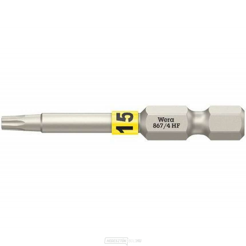 Wera 060507 Csavarhúzóhegy 1/4" TX 15 867/4 Torx® HF 1/4" TX 15 867/4 Torx® HF tartási funkcióval