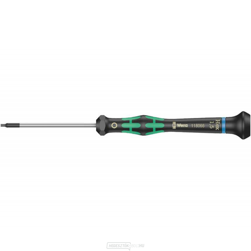 Wera 118066 Hatszögletű csavarhúzó 1,5x60 mm, elektronikai felhasználásra Kraftform Micro 2054 típus