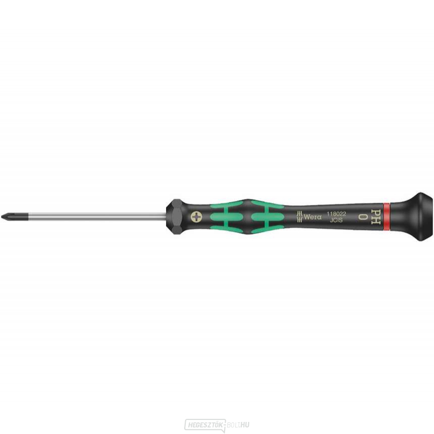 Wera 118022 Phillips csavarhúzó PH 0x60 mm, elektronikában való használatra Kraftform Micro típus 2050