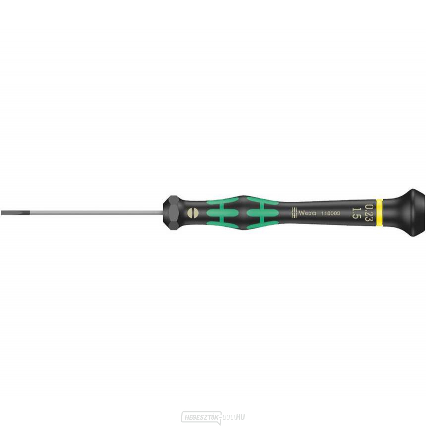 Wera 118003 Lapos csavarhúzó 0,23x1,5x60 mm, elektronikában való használatra Kraftform Micro 2035 típus