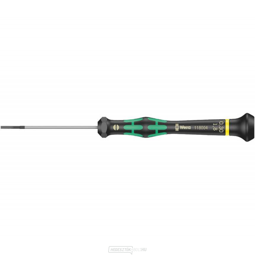 Wera 118004 Lapos csavarhúzó 0,3x1,8x60 mm, elektronikában való használatra Kraftform Micro 2035 típus
