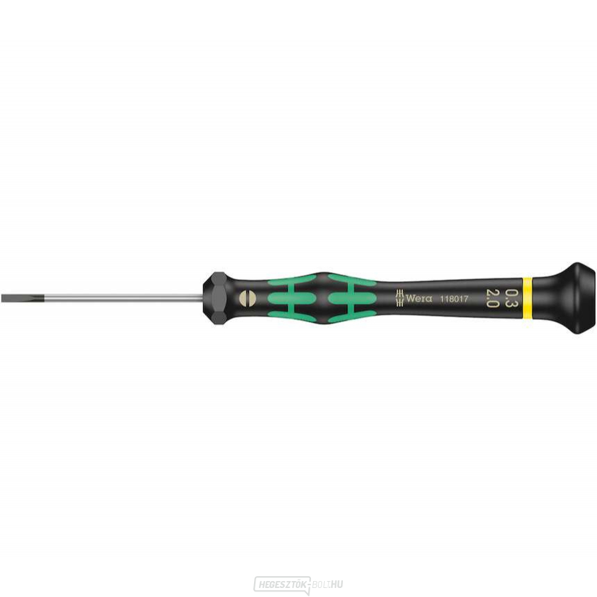 Wera 118017 Lapos csavarhúzó 0,3x2x50 mm, elektronikában való használatra Kraftform Micro 2035 típus Wera 118017 Lapos csavarhúzó 0,3x2x50 mm, elektronikában való használatra Kraftform Micro 2035 típus gallery main image