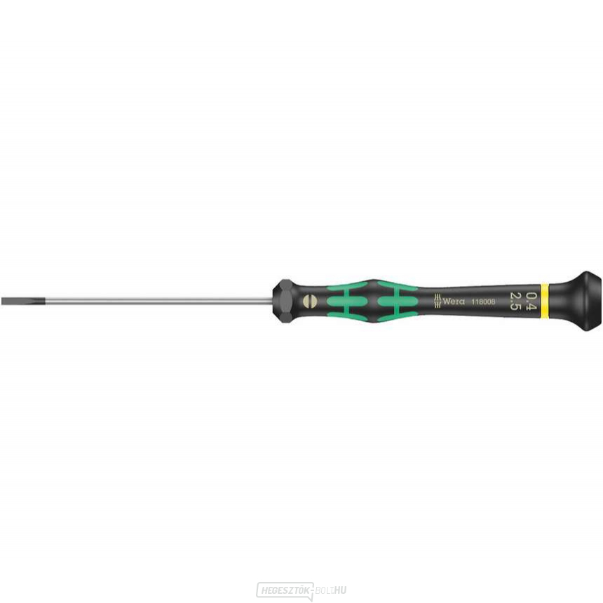 Wera 118008 Lapos csavarhúzó 0,4x2,5x80 mm, elektronikai felhasználásra Kraftform Micro 2035 típus Wera 118008 Lapos csavarhúzó 0,4x2,5x80 mm, elektronikai felhasználásra Kraftform Micro 2035 típus gallery main image