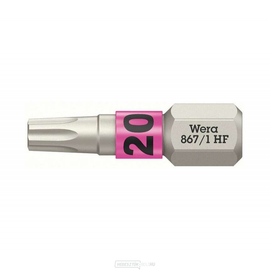 Wera 066142 Csavarhúzóhegy 1/4" TX 20 867/1 Torx® HF 1/4" TX 20 867/1 Torx® HF tartási funkcióval