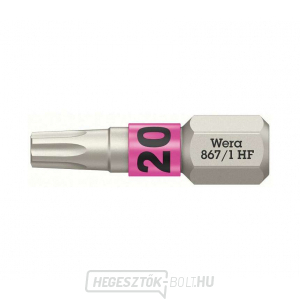 Wera 066142 Csavarhúzóhegy 1/4" TX 20 867/1 Torx® HF 1/4" TX 20 867/1 Torx® HF tartási funkcióval gallery main image