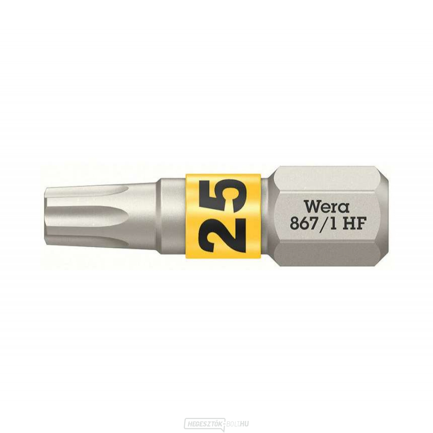 Wera 066143 Csavarhúzóhegy 1/4" TX 25 867/1 Torx® HF 1/4" TX 25 867/1 Torx® HF tartási funkcióval