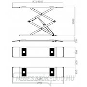 Ollóemelő 3000 kg padlóra Ollóemelő 3000 kg padlóra náhled