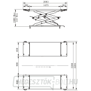 Padlóra szerelhető ollós emelő 3 t náhled
