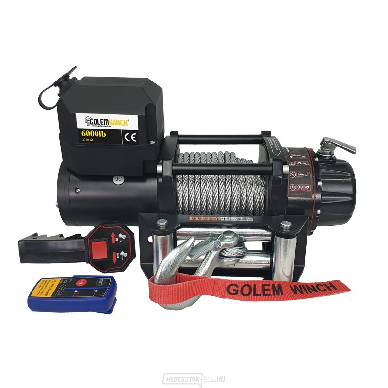 Elektromos csörlő Golemwinch 2,7 tonna 12V