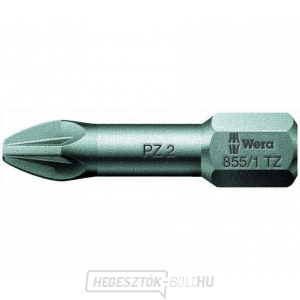 Wera 056815 Csavarhúzóhegy 1/4" Hex PZ 2 x 25 mm, 855/1 TZ típus Pozidriv Phillips csavarokhoz gallery main image